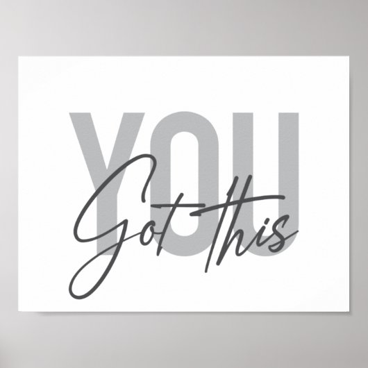 Moderne, einfache, coole Typografie Got Sie Poster (Vorne)