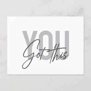 Moderne, einfache, coole Typografie Got Sie Postkarte
