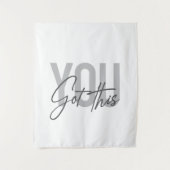 Moderne, einfache, coole Typografie Got Sie Wandteppich (Vorderseite)