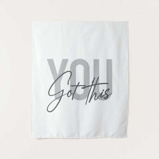 Moderne, einfache, coole Typografie Got Sie Wandteppich (Vorderseite)