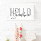 Moderne, einfache, coole Typografie Hallo Sunshine Banner (Insitu)