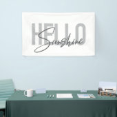 Moderne, einfache, coole Typografie Hallo Sunshine Banner (Messeveranstaltung)