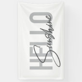 Moderne, einfache, coole Typografie Hallo Sunshine Banner (Vertikal)