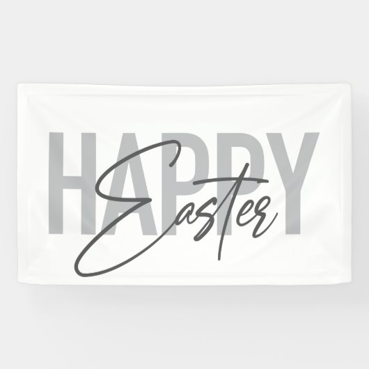 Moderne, einfache, coole Typografie Happy Oaster Banner (Horizontal)
