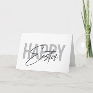 Moderne, einfache, coole Typografie Happy Oaster Karte