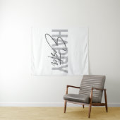 Moderne, einfache, coole Typografie Happy Oaster Wandteppich (Beispiel (Horizontal))