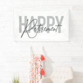 Moderne, einfache, coole Typografie Happy Retireme Banner (Insitu)