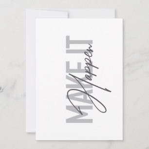 Moderne, einfache, coole Typografie macht es mögli