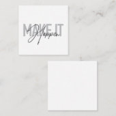 Moderne, einfache, coole Typografie macht es mögli Mitteilungskarte (Vorne/Hinten)