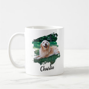 Moderne, einfache Coole Typografie Name und Foto d Kaffeetasse