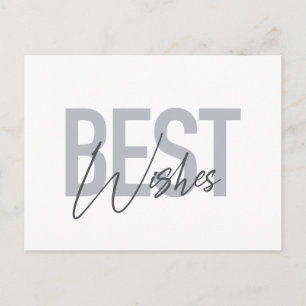 Moderne, einfache, coole Typografie von Beste Wüns Postkarte