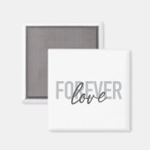 Moderne, einfache, coole Typografie von Forever Lo Magnet (Vorderseite/Rückseite)