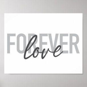 Moderne, einfache, coole Typografie von Forever Lo Poster