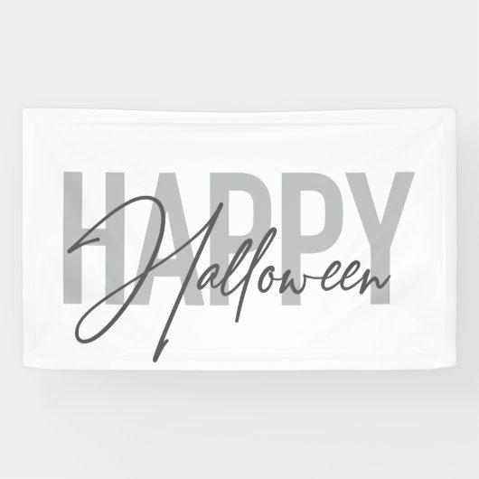 Moderne, einfache, coole Typografie von Happy Hall Banner (Horizontal)