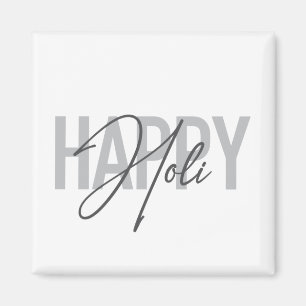 Moderne, einfache, coole Typografie von Happy Holi Magnet