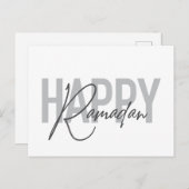 Moderne, einfache, coole Typografie von Happy Rama Postkarte (Vorne/Hinten)