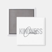Moderne, einfache, coole Typografie von Kindness C Magnet (Vorderseite/Rückseite)