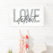 Moderne, einfache, coole, urbane Design Liebe Detr Banner (Insitu)