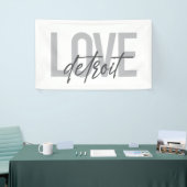 Moderne, einfache, coole, urbane Design Liebe Detr Banner (Messeveranstaltung)