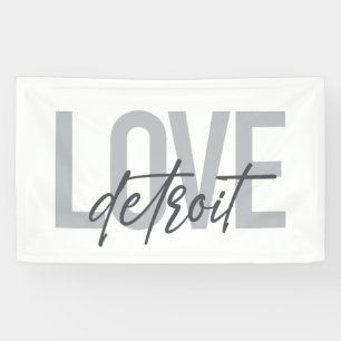 Moderne, einfache, coole, urbane Design Liebe Detr Banner