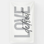 Moderne, einfache, coole, urbane Design Liebe Detr Banner (Vertikal)