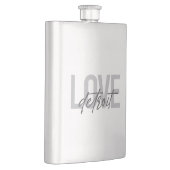 Moderne, einfache, coole, urbane Design Liebe Detr Flachmann (Rechts)
