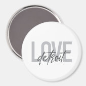 Moderne, einfache, coole, urbane Design Liebe Detr Magnet (Vorderseite/Rückseite)