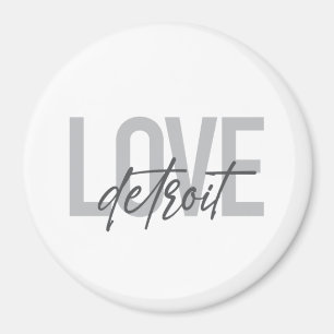 Moderne, einfache, coole, urbane Design Liebe Detr Magnet