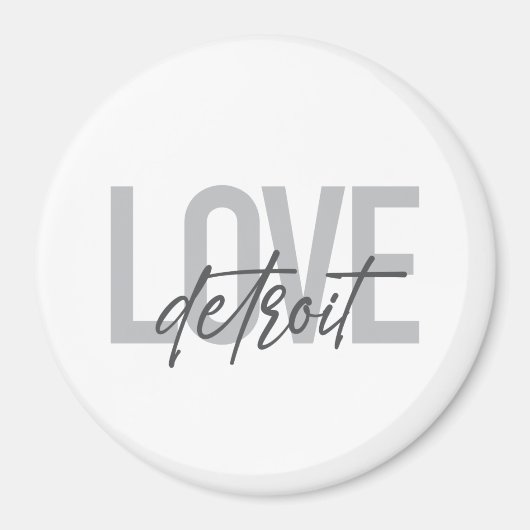 Moderne, einfache, coole, urbane Design Liebe Detr Magnet (Vorne)
