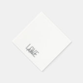 Moderne, einfache, coole, urbane Design Liebe Detr Serviette (Ecke)
