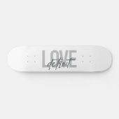 Moderne, einfache, coole, urbane Design Liebe Detr Skateboard (Horizontal)