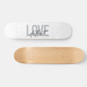 Moderne, einfache, coole, urbane Design Liebe Detr Skateboard (Horizontal)