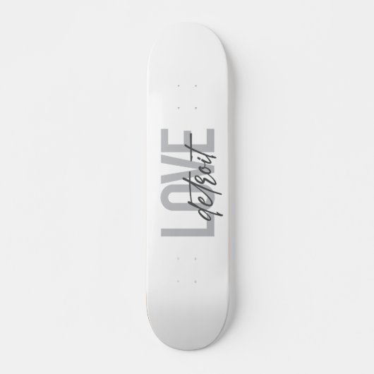 Moderne, einfache, coole, urbane Design Liebe Detr Skateboard (Vorne)