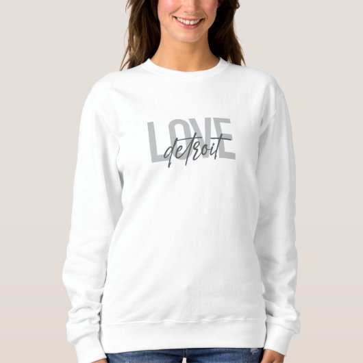 Moderne, einfache, coole, urbane Design Liebe Detr Sweatshirt (Vorderseite)