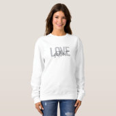Moderne, einfache, coole, urbane Design Liebe Detr Sweatshirt (Vorne ganz)