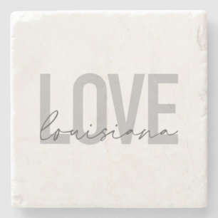 Moderne, einfache, coole, urbane Design Liebe Loui Steinuntersetzer