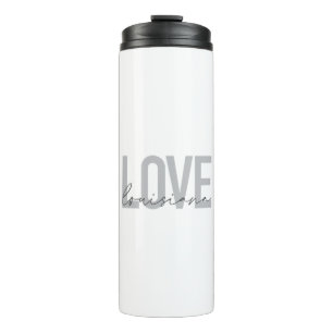 Moderne, einfache, coole, urbane Design Liebe Loui Thermosbecher