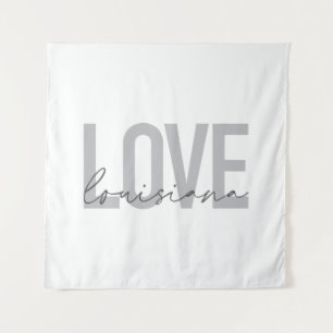 Moderne, einfache, coole, urbane Design Liebe Loui Wandteppich