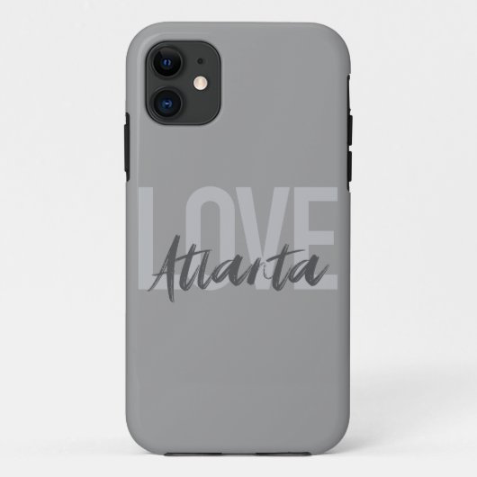 Moderne, einfache, coole, urbane Liebe Atlanta Case-Mate iPhone Hülle (Rückseite)