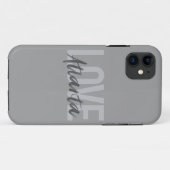 Moderne, einfache, coole, urbane Liebe Atlanta Case-Mate iPhone Hülle (Rückseite (Horizontal))