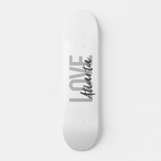 Moderne, einfache, coole, urbane Liebe Atlanta Skateboard (Vorne)