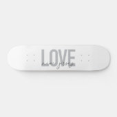 Moderne, einfache, coole, urbane Liebe New Jersey Skateboard (Horizontal)