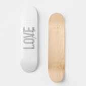 Moderne, einfache, coole, urbane Liebe New Jersey Skateboard (Vorderseite)