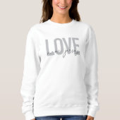 Moderne, einfache, coole, urbane Liebe New Jersey Sweatshirt (Vorderseite)