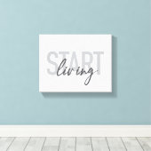 Moderne, einfache, coole urbane Typografie Leben b Leinwanddruck (Insitu (Holzboden))