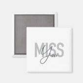 Moderne, einfache, coole urbane Typografie Miss Yo Magnet (Vorderseite/Rückseite)