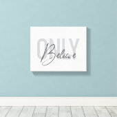 Moderne, einfache, coole urbane Typografie nur gla Leinwanddruck (Insitu (Holzboden))