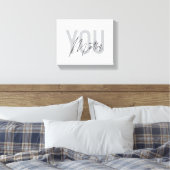 Moderne, einfache, coole urbane Typografie zählt Leinwanddruck (Insitu (Schlafzimmer))