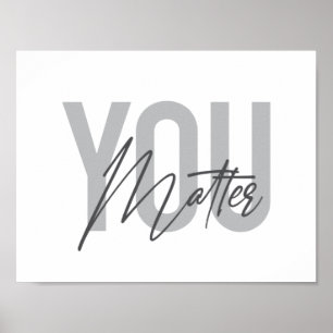Moderne, einfache, coole urbane Typografie zählt Poster