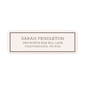 Moderne, einfache Creme Brown